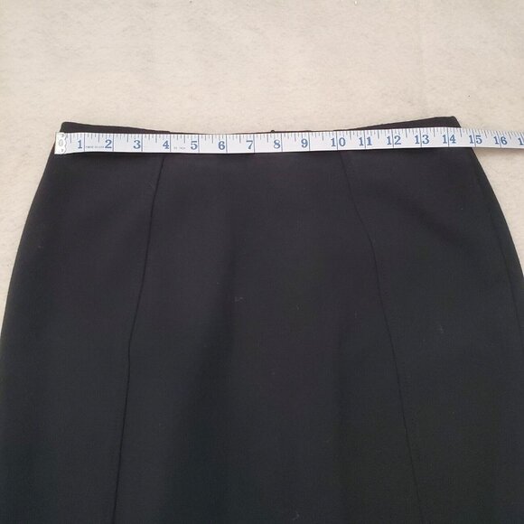 Halogen Black Skirt Lined Size 4 Back Zip - Picture 5 of 8